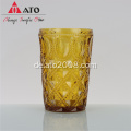 Ato -Saftglasgrün geprägtes Glasmilchglas